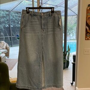 Frye Denim Maxi Skirt